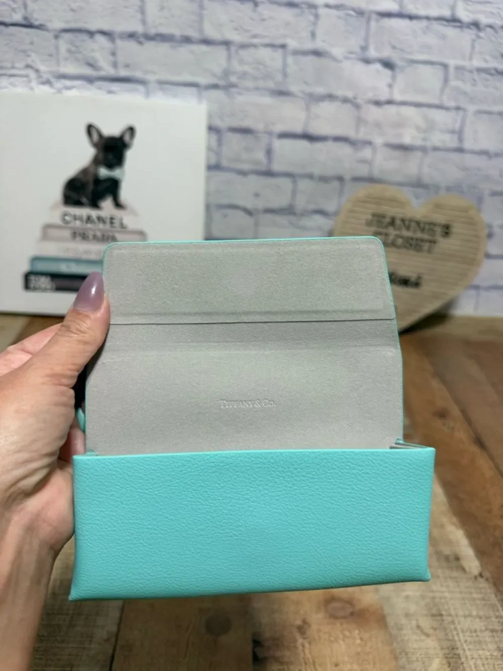 Authentic Tiffany & Co. Sunglass Case Softcase Triangular Glasses Case